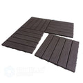 Kit 9 Deck Plástico Modular Textura Madeira – Piso para Banheiro, Jardim e Varanda