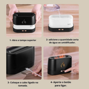 Umidificador De Ar Difusor De Aroma Aromaterapia 200 Ml USB Ultrasonic Óleo Essencial Quarto Fragrância
