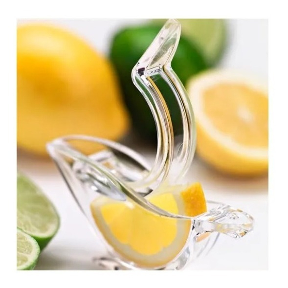 Espremedor De Limão Manual Acrílico Frutas Transparente Para Cozinha Doméstica