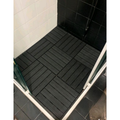 Kit 9 Deck Plástico Modular Textura Madeira – Piso para Banheiro, Jardim e Varanda