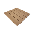 Kit 9 Deck Plástico Modular Textura Madeira – Piso para Banheiro, Jardim e Varanda