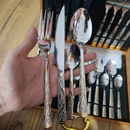 Faqueiro kit de Talheres com 24 peças em aço Inox