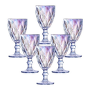 Jogo de 6 Taças Diamond 330–340ml – Vidro Elegante para Bebidas