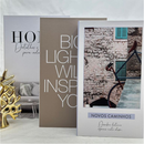Conjunto de Caixas Livro Decorativas – 3 Peças Organizadoras