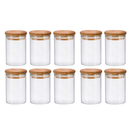 Kit Potes Herméticos de Vidro com Tampa de Bambu – Organização e Sofisticação para sua Cozinha
