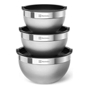 Conjunto de Bowls Electrolux em Inox com Tampa – 3 Tigelas Práticas e Elegantes