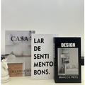 Conjunto de Caixas Livro Decorativas – 3 Peças Organizadoras
