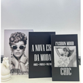 Conjunto de Caixas Livro Decorativas – 3 Peças Organizadoras