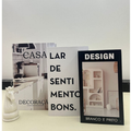 Conjunto de Caixas Livro Decorativas – 3 Peças Organizadoras