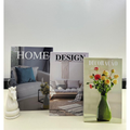 Conjunto de Caixas Livro Decorativas – 3 Peças Organizadoras