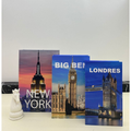 Conjunto de Caixas Livro Decorativas – 3 Peças Organizadoras