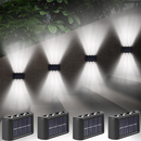 Luminárias Solares LED para Parede, Luminária para Área Externa, Jardim e Garagem, Branco Quente, Impermeável