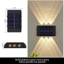 Luminárias Solares LED para Parede, Luminária para Área Externa, Jardim e Garagem, Branco Quente, Impermeável