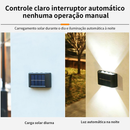 Luminárias Solares LED para Parede, Luminária para Área Externa, Jardim e Garagem, Branco Quente, Impermeável