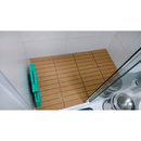 Kit 9 Deck plástico modular textura madeira para banheiro jardim sacada piscina