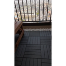 Kit 9 Deck plástico modular textura madeira para banheiro jardim sacada piscina