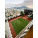Kit 9 Deck plástico modular textura madeira para banheiro jardim sacada piscina