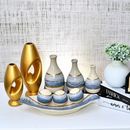 Kit 9 Jarros Decorativos em Cerâmica