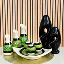 Kit 9 Jarros Decorativos em Cerâmica