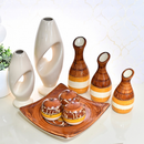 Kit 9 Jarros Decorativos em Cerâmica