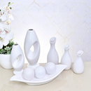Kit 9 Jarros Decorativos em Cerâmica