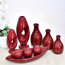 Kit 9 Jarros Decorativos em Cerâmica