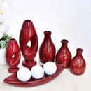 Kit 9 Jarros Decorativos em Cerâmica