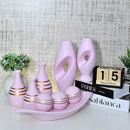 Kit 9 Jarros Decorativos em Cerâmica