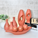 Kit 9 Jarros Decorativos em Cerâmica
