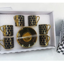 Kit Elegância do Café – Conjunto 12 Peças em Cerâmica Porcelana