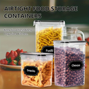 Kit 8 Organizadores Pote Hermético Empilhável em Acrílico Organizador para Alimentos
