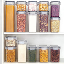 Kit 8 Organizadores Pote Hermético Empilhável em Acrílico Organizador para Alimentos