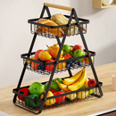 Fruteira de Mesa Aramada – Organizador de Frutas e Legumes 2 ou 3 Andares