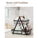 Fruteira De Mesa Organizador De Frutas Cesto Metal Aramado Multiuso Frutas Legumes Luxo Premium 2 - 3 Andares