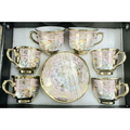 Kit Elegância do Café – Conjunto 12 Peças em Cerâmica Porcelana
