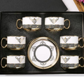 Kit Elegância do Café – Conjunto 12 Peças em Cerâmica Porcelana