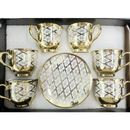 Kit Elegância do Café – Conjunto 12 Peças em Cerâmica Porcelana