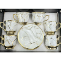 Kit Elegância do Café – Conjunto 12 Peças em Cerâmica Porcelana