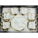 Kit Elegância do Café – Conjunto 12 Peças em Cerâmica Porcelana