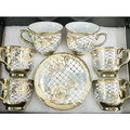 Kit Elegância do Café – Conjunto 12 Peças em Cerâmica Porcelana