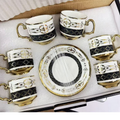 Kit Elegância do Café – Conjunto 12 Peças em Cerâmica Porcelana