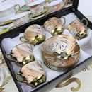Xícara de café kit com 12 peças de Cerâmica em porcelana