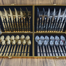 Faqueiro kit de Talheres com 24 peças em aço Inox