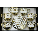 Kit Elegância do Café – Conjunto 12 Peças em Cerâmica Porcelana