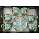 Kit Elegância do Café – Conjunto 12 Peças em Cerâmica Porcelana