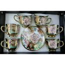 Kit Elegância do Café – Conjunto 12 Peças em Cerâmica Porcelana