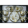 Kit Elegância do Café – Conjunto 12 Peças em Cerâmica Porcelana