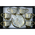 Kit Elegância do Café – Conjunto 12 Peças em Cerâmica Porcelana