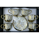 Kit Elegância do Café – Conjunto 12 Peças em Cerâmica Porcelana