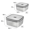 Kit 12 Potes Herméticos Electrolux | Vedação 100% | BPA Free | Organizadores Cozinha + Tampas Transparentes